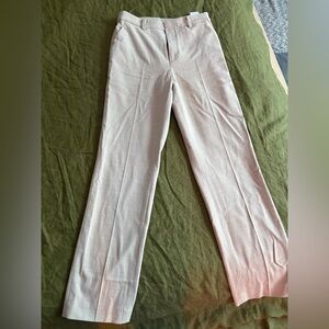 Uniqlo Beige Straight-Leg Trousers